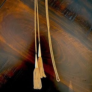 Kendra Scott Phara Rose Gold Tassel Necklace